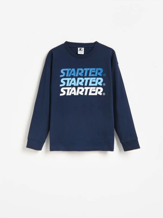 Foto del prodotto Reserved - Top manica lunga Starter IN cotone - blu scuro