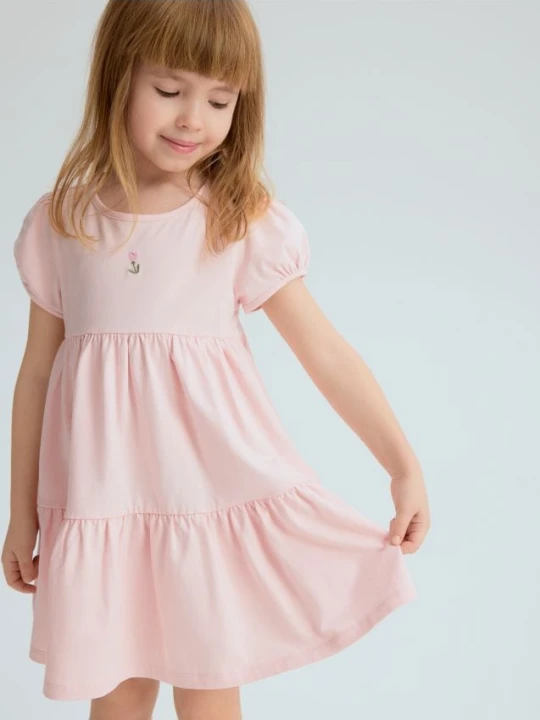 Foto del prodotto Reserved - Vestito in cotone con dettagli ricamati - rosa pastello