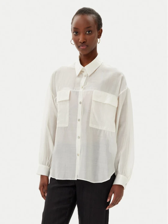 Foto del prodotto Rinascimento Camicia CFC0123656003 Écru Relaxed Fit Crema