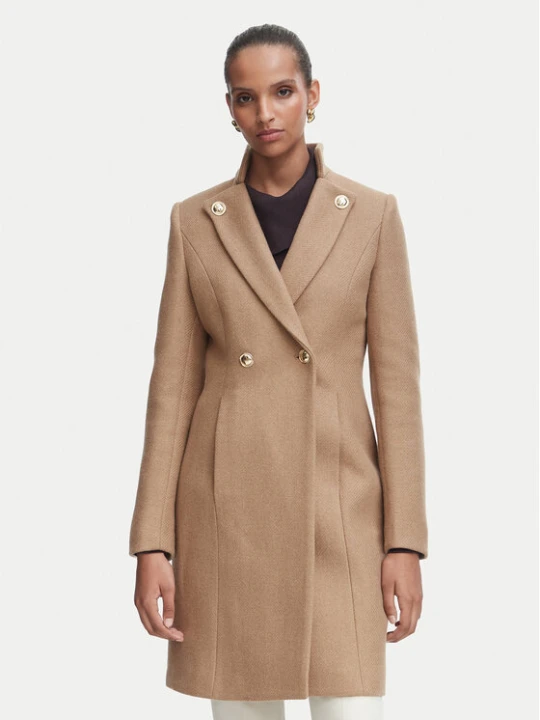 Foto del prodotto Rinascimento Cappotto di lana CFC0131076003 Marrone chiaro Regular Fit