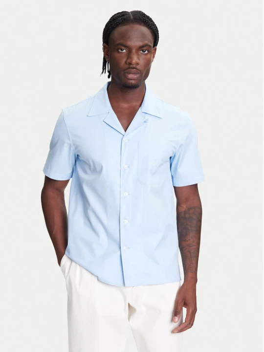 Foto del prodotto Robe di Kappa Camicia Robe Giovani Aousja 631372W Celeste Regular Fit