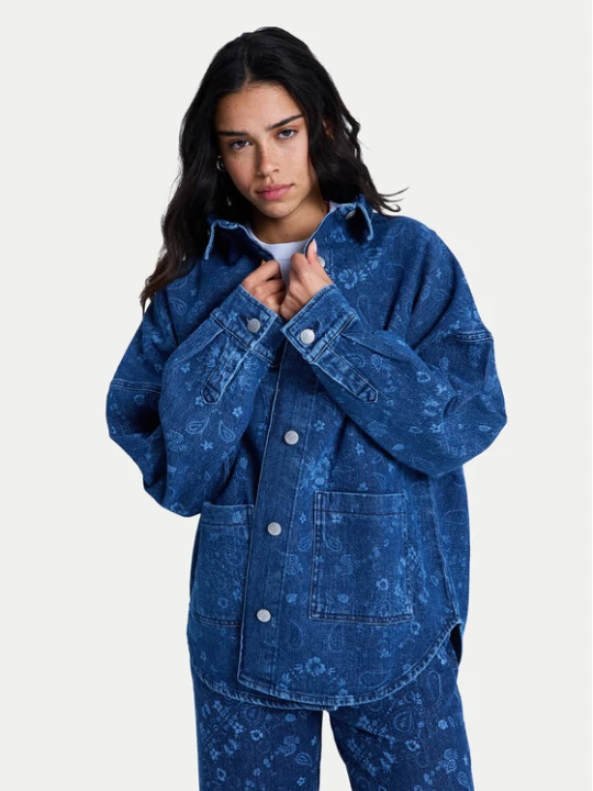 Foto del prodotto Roxy camicia di jeans Kick Back Washed ERJWT03750 Blu Relaxed Fit