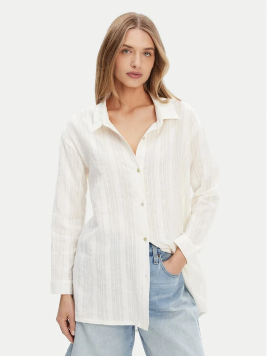 Foto del prodotto Roxy Camicia ERJX603447 Écru Relaxed Fit Crema