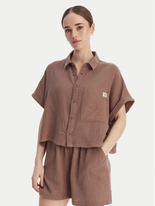 Foto del prodotto Roxy Camicia -W126-RXLST-1024-35X Marrone Oversize