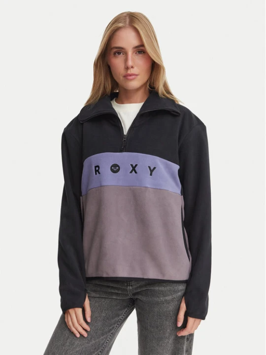 Foto del prodotto Roxy Felpa di pile ERJFT05104 Nero Regular Fit