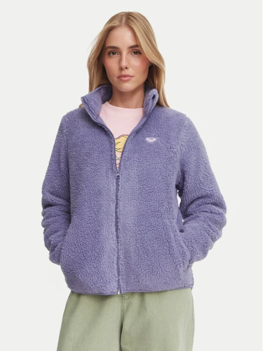Foto del prodotto Roxy Felpa di pile ERJPF03262 Viola Relaxed Fit