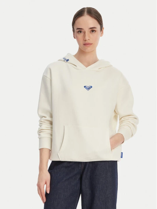 Foto del prodotto Roxy Felpa W126-RXLSS-1017-02X Écru Regular Fit Crema