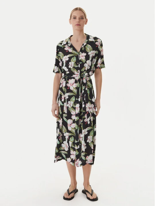Foto del prodotto Roxy Vestito chemisier Island Escape ERJWD03865 Nero Regular Fit