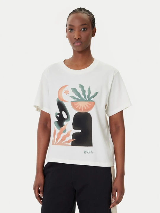 Foto del prodotto RVCA T-shirt Collage EVJZT00163 Bianco Easy Fit