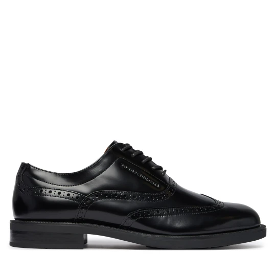 Foto del prodotto Scarpe basse Tommy Hilfiger Lth Abrasivato Brogue Shoe FM0FM06078 Nero