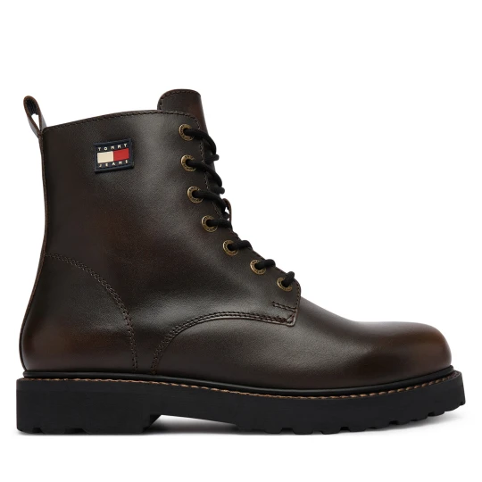 Foto del prodotto Scarponcini Tommy Jeans Archive '01 Brushed Leather EM0EM01787 Marrone scuro
