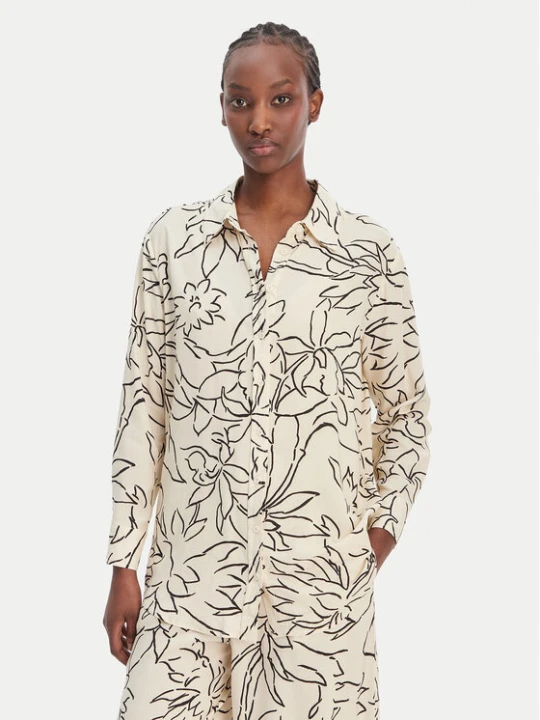 Foto del prodotto Seafolly Camicia Hothouse Flowers 55648-TO Écru Relaxed Fit Crema