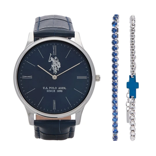 Foto del prodotto Set orologio e braccialetto U.S. Polo Assn. USP6453TW Blu scuro
