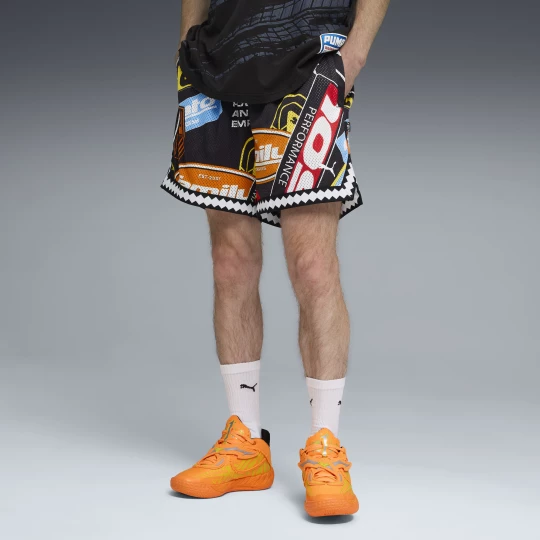 Foto del prodotto Shorts in mesh PUMA x FAST & FURIOUS 6" da uomo, Abbigliamento, Nero czarny