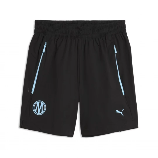 Foto del prodotto Shorts in tessuto Olympique de Marseille PUMATECH dal taglio morbido per ragazzi, Abbigliamento, Nero czarny