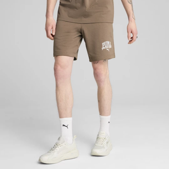 Foto del prodotto Shorts PUMA Class da 8" da uomo, Abbigliamento, Marrone brązowy