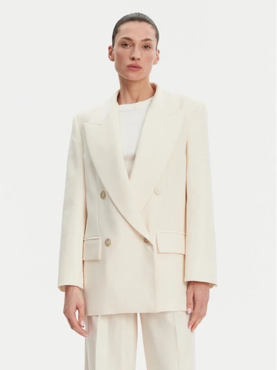 Foto del prodotto Simona Corsellini Giacca da abito P25CPGI00701 Écru Regular Fit Crema