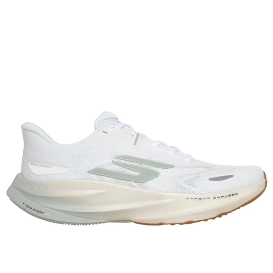Foto del prodotto Skechers Donna Aero Spark Sneaker in Bianco / Verde, Vegan, Lavabile in lavatrice, Arch Fit, Hyper Burst