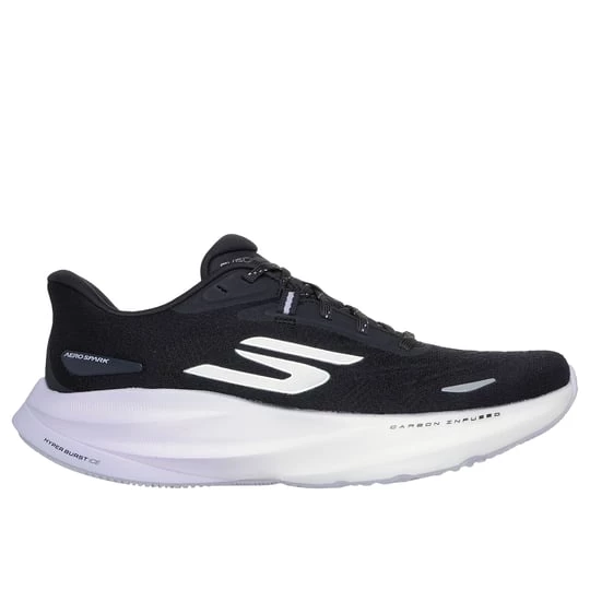 Foto del prodotto Skechers Donna Aero Spark Sneaker in Nero / Porpora, Vegan, Lavabile in lavatrice, Arch Fit, Hyper Burst