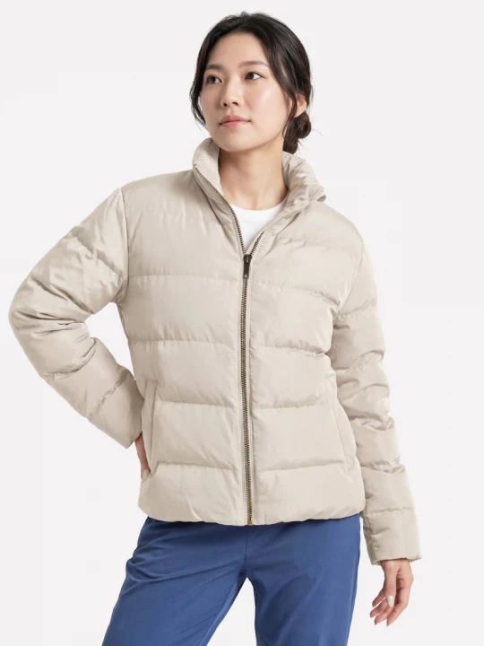 Foto del prodotto Skechers Donna Cozy Fit Allure Down Giacca in Naturale / Ocra