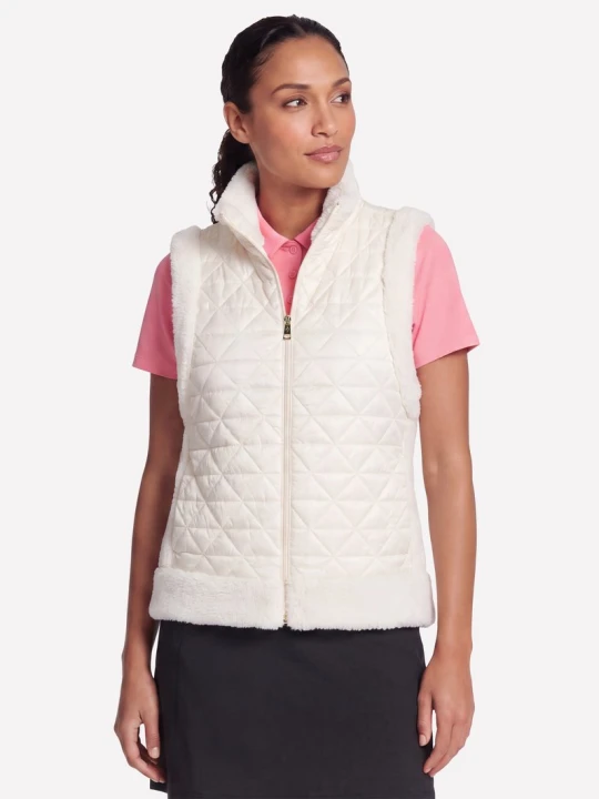 Foto del prodotto Skechers Donna Cozy Fit Diamond Vest in Bianco