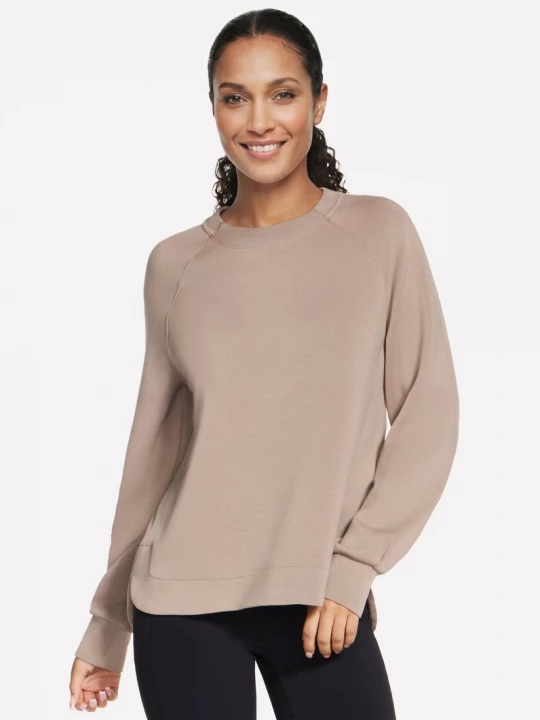 Foto del prodotto Skechers Donna Cozy Luxe Crewneck in Talpa / Marrone