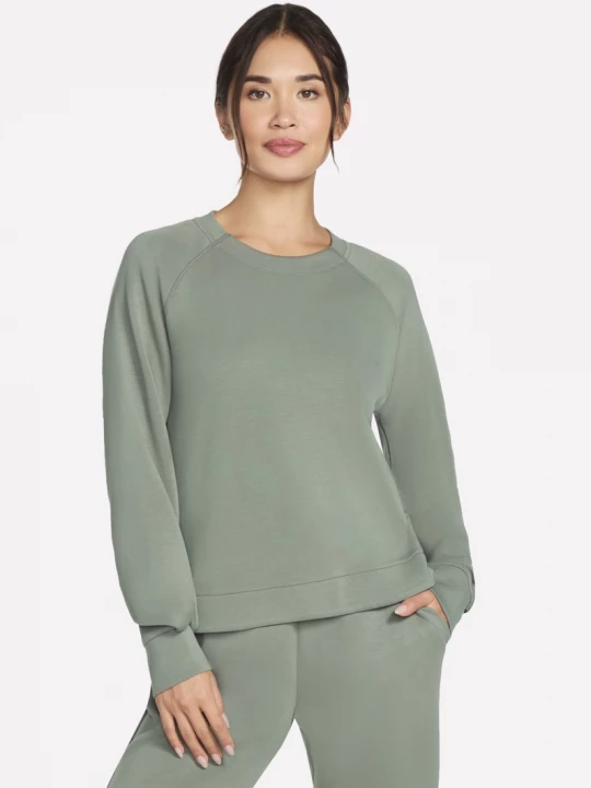 Foto del prodotto Skechers Donna Cozy Luxe Crewneck in Talpa / Oliva