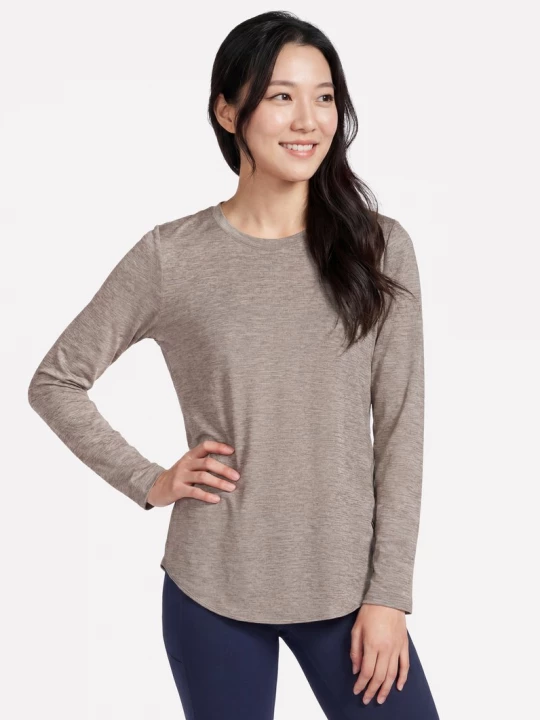 Foto del prodotto Skechers Donna GO DRI Swift Long Sleeve Tunic Crew in Talpa / Marrone