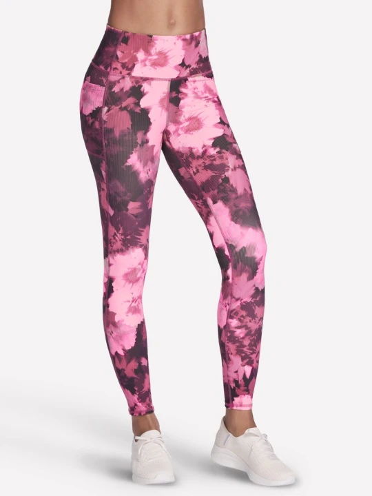 Foto del prodotto Skechers Donna GO FLEX RIB Inbloom Full Length High-Waisted Legging in Naturale / Bordeaux