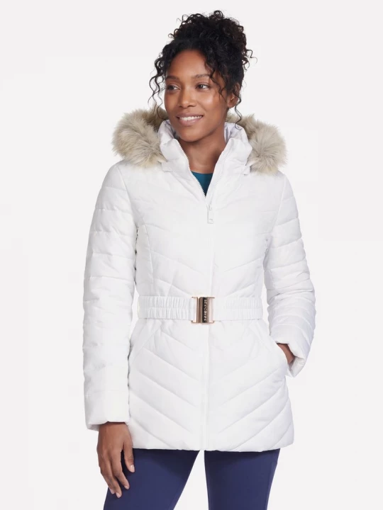 Foto del prodotto Skechers Donna On-The-GO GO SHIELD Cozy Fit Belted Parka in Bianco