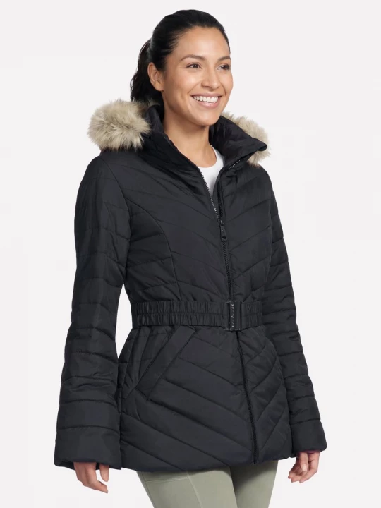 Foto del prodotto Skechers Donna On-The-GO GO SHIELD Cozy Fit Belted Parka in Nero