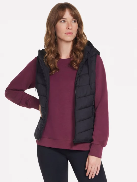 Foto del prodotto Skechers Donna Performance Elite Cozy Fit Hooded Vest in Nero