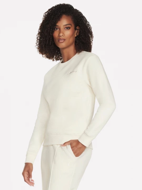 Foto del prodotto Skechers Donna SKECH-SWEATS Signature Pullover Crew in Bianco