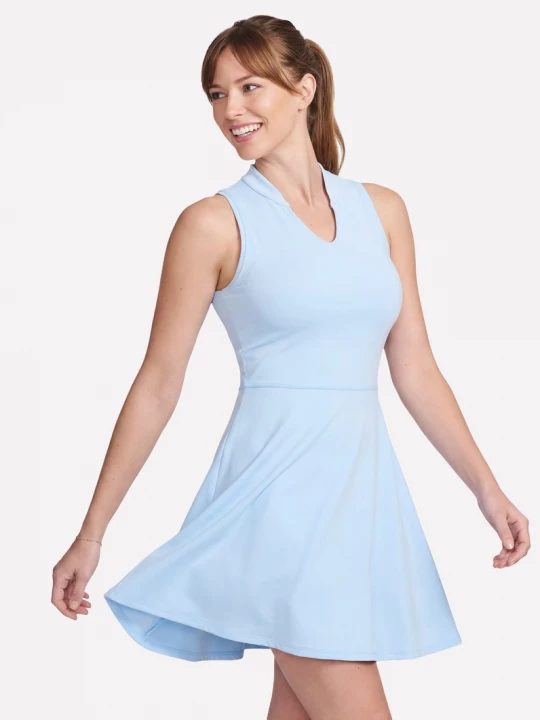 Foto del prodotto Skechers Donna Sleeveless Birdie Dress in Bianco / Grigio Chiaro