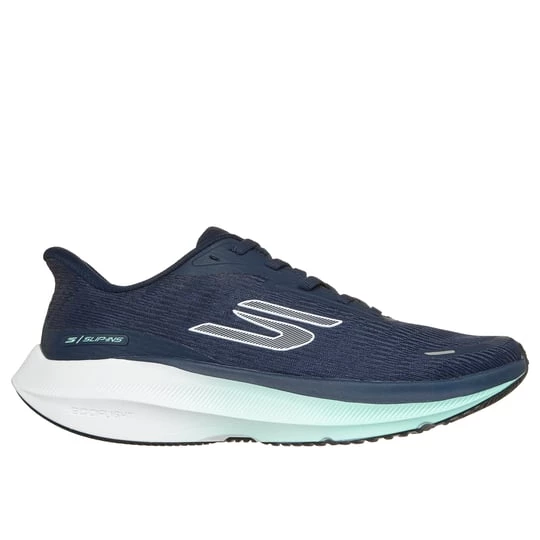 Foto del prodotto Skechers Donna Slip-ins: Aero Pulse Sneaker in Blu Navy Blue / Verde Acqua, Vegan, Lavabile in lavatrice, Arch Fit granatowy