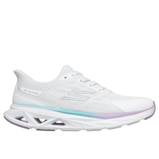Foto del prodotto Skechers Donna Slip-ins: Glide-Step Vortex Sneaker in Bianco / Multicolore, Vegan, Lavabile in lavatrice