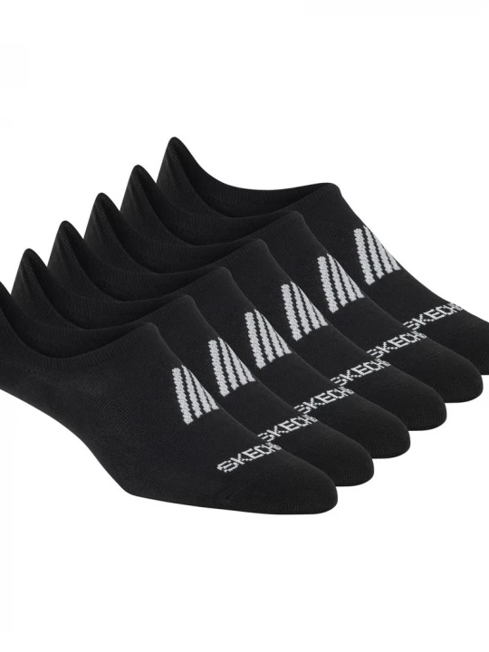 Foto del prodotto Skechers Donna Super Soft No Show Liner Calze - 6 Pack in Nero, Taglia Medio