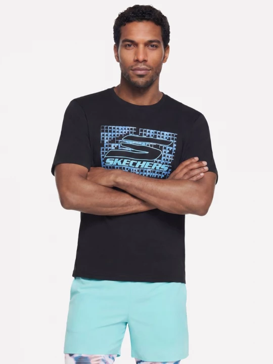 Foto del prodotto Skechers Uomo Ace Maglietta in Nero, Taglia Piccolo