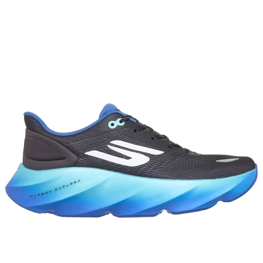 Foto del prodotto Skechers Uomo Aero Burst Sneaker in Blu Navy Blue / Verde Acqua, Vegan, Lavabile in lavatrice, Arch Fit, Hyper Burst granatowy