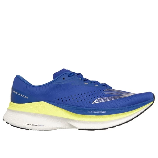 Foto del prodotto Skechers Uomo Aero Razor Sneaker in Blu Royal / Giallo, Vegan, Lavabile in lavatrice, Arch Fit, Hyper Burst