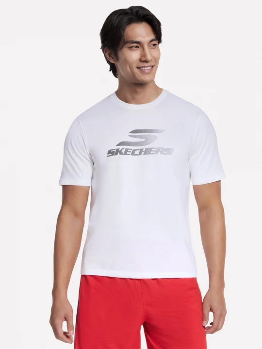 Foto del prodotto Skechers Uomo Brand Maglietta in Bianco, Taglia Piccolo
