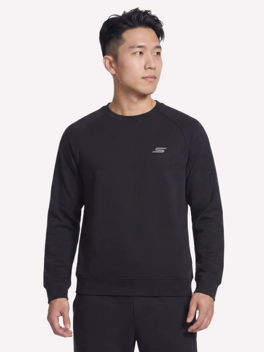 Foto del prodotto Skechers Uomo Cozy Luxe Elevate Crew in Nero, Taglia Piccolo