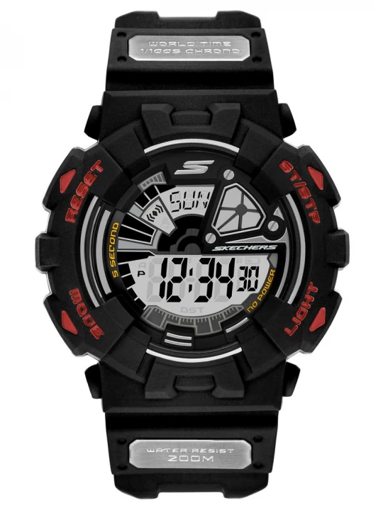 Foto del prodotto Skechers Uomo Digital Black orologi in Nero / Rosso