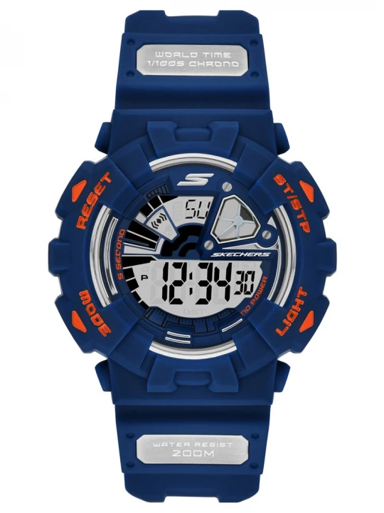 Foto del prodotto Skechers Uomo Digital Blue orologi in Blu / Arancione