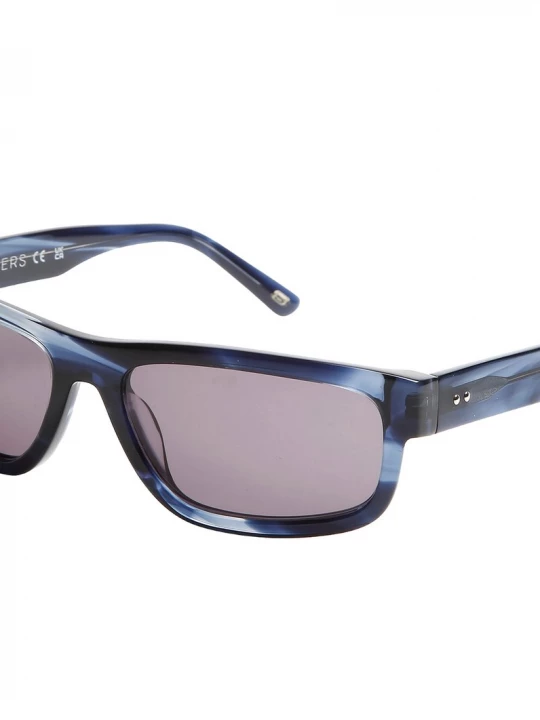 Foto del prodotto Skechers Uomo Elevated Rectangle Shiny Horn occhiali in Blu Navy Blue