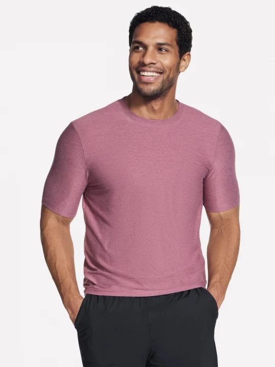Foto del prodotto Skechers Uomo GO DRI All Day maglietta in Bordeaux, Taglia Piccolo
