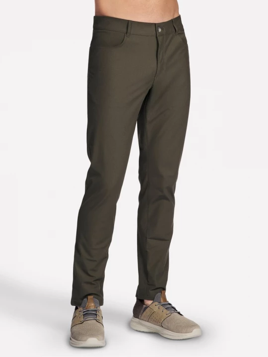 Foto del prodotto Skechers Uomo GO WALK Premium 5 Pocket Pantaloni in Marrone / Oliva