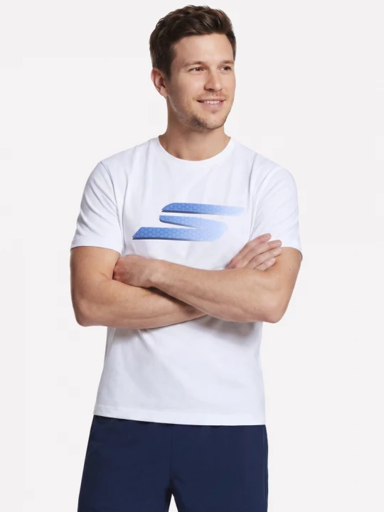 Foto del prodotto Skechers Uomo Harry Kane Icon Graphic maglietta in Bianco, Taglia Piccolo