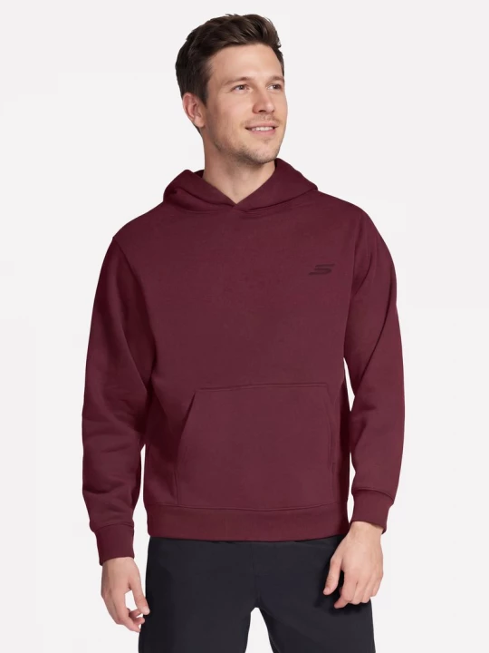 Foto del prodotto Skechers Uomo Max Soft felpa con cappuccio in Bordeaux, Taglia Piccolo