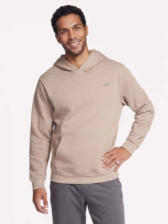 Foto del prodotto Skechers Uomo Max Soft felpa con cappuccio in Marrone / Talpa, Taglia Piccolo